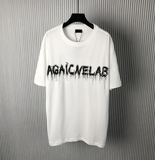 バレンシアガ 新しいアルファベットプリント半袖Tシャツ