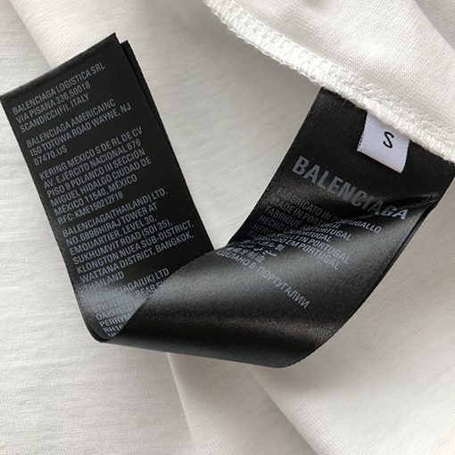 バレンシアガ  新しいアルファベットプリント半袖Tシャツ