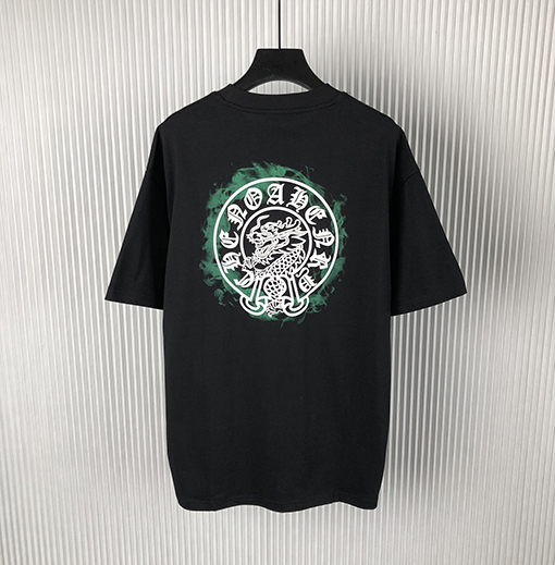 クロムハーツスーパーコピー  新しいフォーム文字プリント半袖Tシャツ