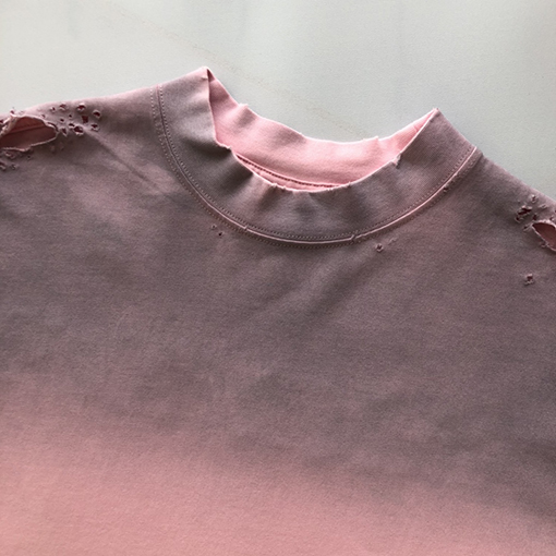 バレンシアガスーパーコピー 新しいクラックプリント半袖Tシャツ