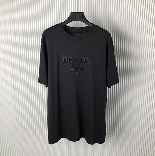プラダコピー 新しい 刺繍文字半袖Tシャツ