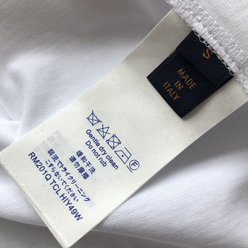 ルイヴィトンコピー  新しい発泡文字ロゴ半袖Tシャツ