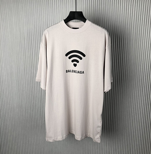 バレンシアガスーパーコピー 新しいヴィンテージ平織りニット半袖Tシャツ