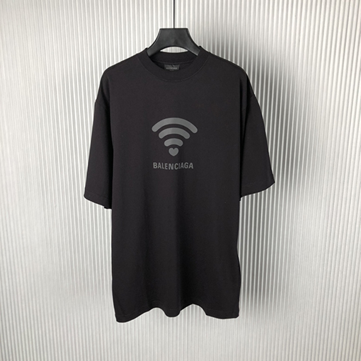 バレンシアガスーパーコピー 新しいヴィンテージ平織りニット半袖Tシャツ
