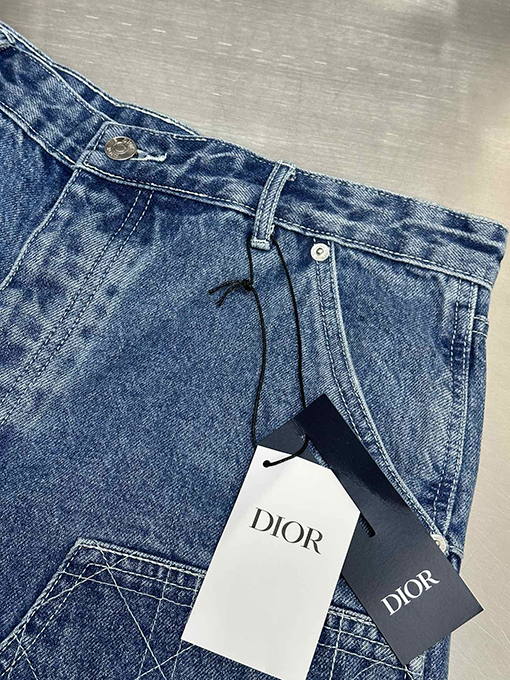 ディオール 藤格子線工装デニムパンツ