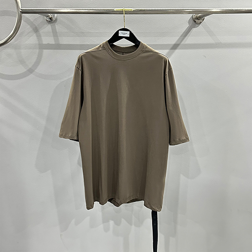リックオウエンス 5分丈 半袖 オーバーサイズ ラウンドTシャツ  3色