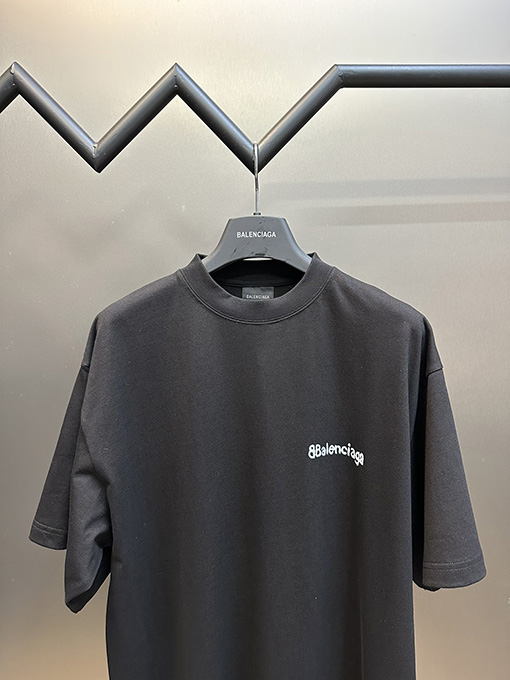 バレンシアガ サイン入りプリント半袖Tシャツ