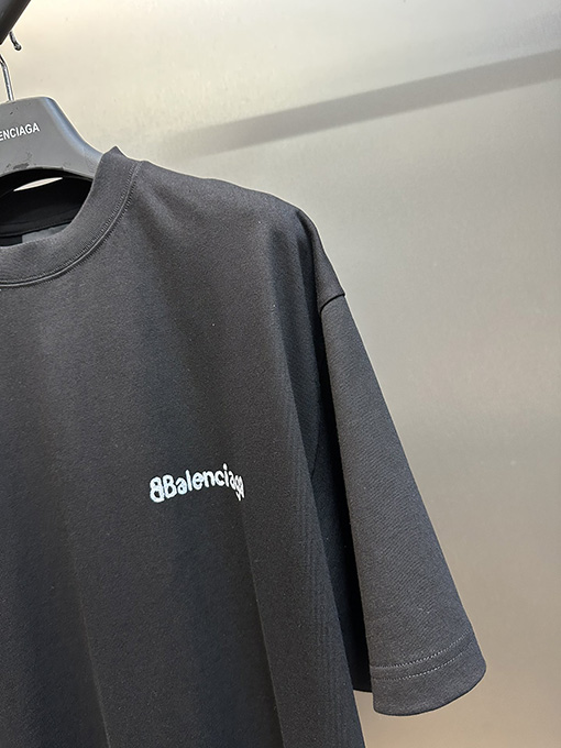バレンシアガ サイン入りプリント半袖Tシャツ