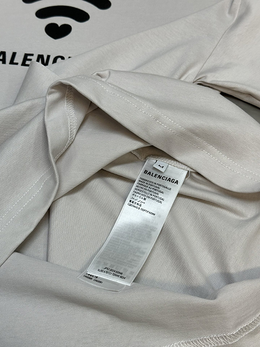 バレンシアガ スタイリッシュなワイヤレスプリント半袖Tシャツ