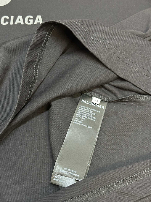 バレンシアガ スタイリッシュなワイヤレスプリント半袖Tシャツ