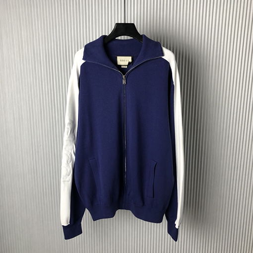 グッチコピー 新しいコットンニットジッパーパイロットジャケットジャケット