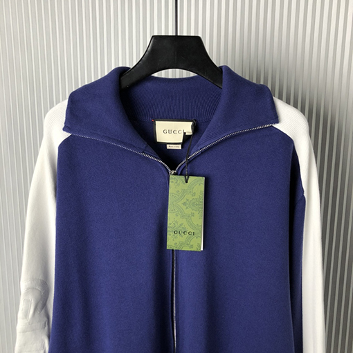 グッチコピー 新しいコットンニットジッパーパイロットジャケットジャケット