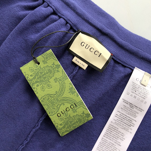 グッチ 新しいニットコットンスタンドカラー長袖ジャケットセット(ショートパンツ)