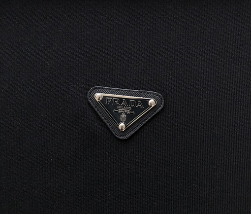  プラダ  新しい金属三角マーク半袖純綿半袖Tシャツ