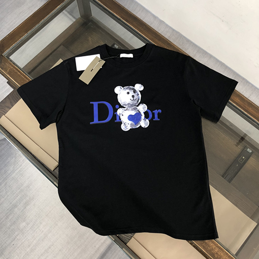 ディオール  デジタルプリントロゴファッション半袖Tシャツ