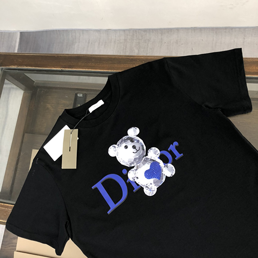 ディオール  デジタルプリントロゴファッション半袖Tシャツ
