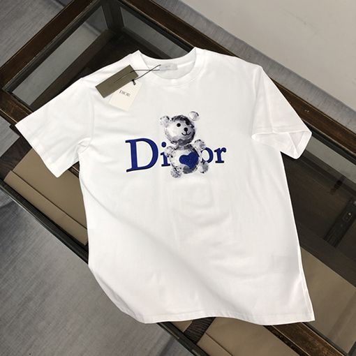 ディオール  デジタルプリントロゴファッション半袖Tシャツ