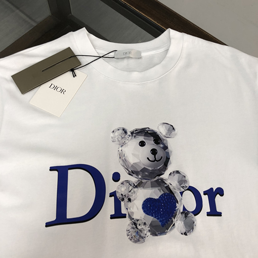 ディオール  デジタルプリントロゴファッション半袖Tシャツ