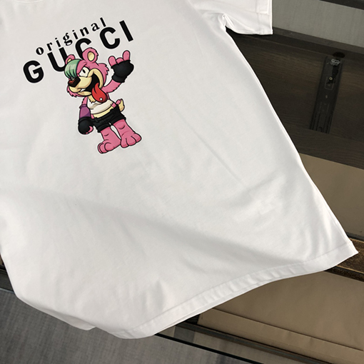 グッチスーパーコピー  新しいラウンドネック半袖Tシャツ