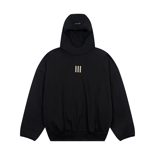 Fear of god fog X Adidas シリコン文字カジュアルスポーツフード付きパーカー