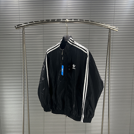 Balenciaga X Adidas アルファベットロゴジッパースウェットシャツ