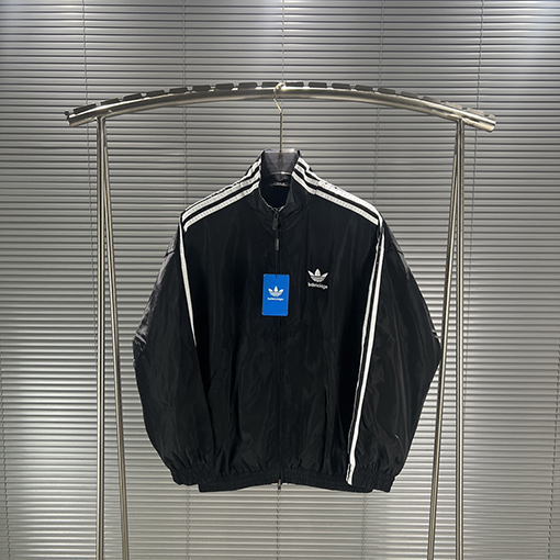 Balenciaga X Adidas アルファベットロゴジッパースウェットシャツ