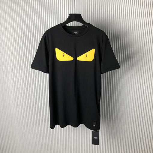フェンディ 新しいクラシックモンスターアイ半袖Tシャツ