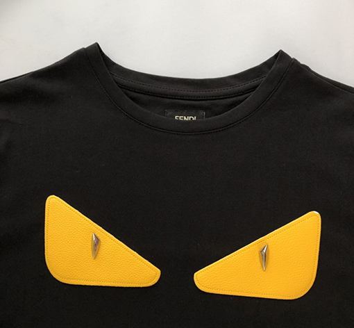 フェンディ 新しいクラシックモンスターアイ半袖Tシャツ