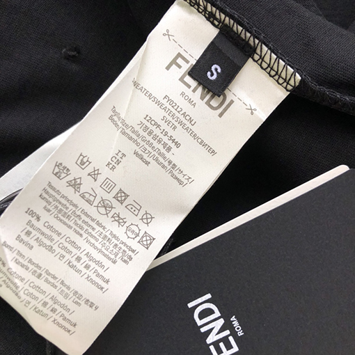 フェンディ  新しいクラシックモンスターアイ半袖Tシャツ