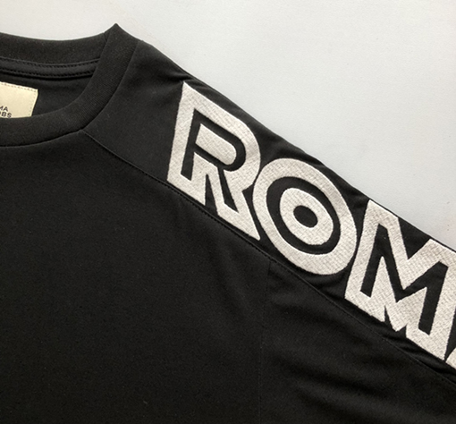フェンディ 新しい肩の文字刺繍半袖Tシャツ