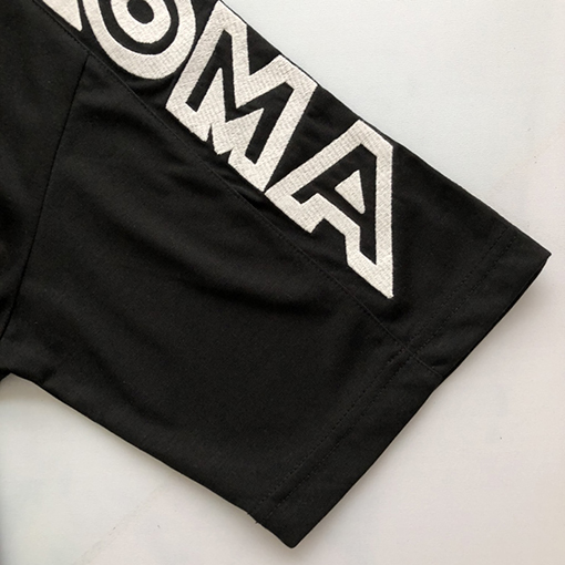 フェンディ 新しい肩の文字刺繍半袖Tシャツ