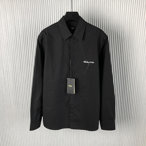 フェンディコピー  新しいロゴ長袖シャツ