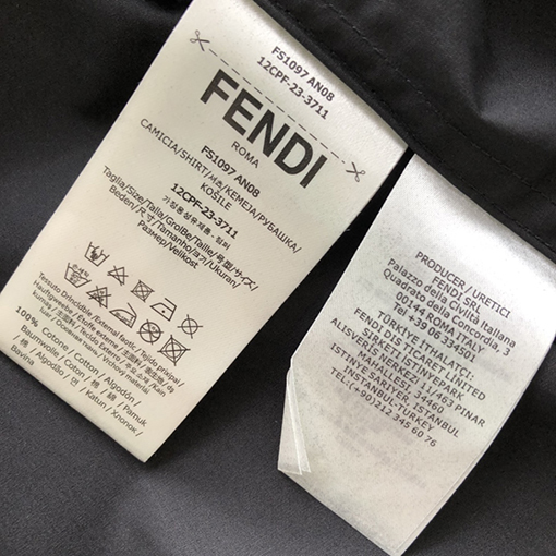 フェンディコピー  新しいロゴ長袖シャツ