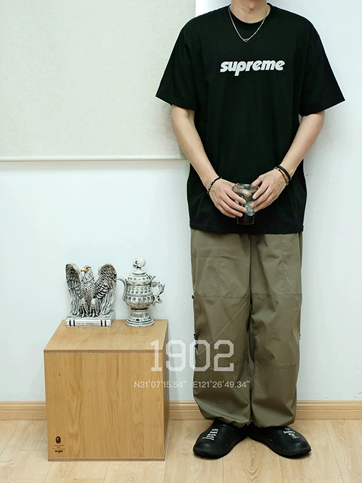 シュプリーム サイドラインフォント半袖Tシャツ