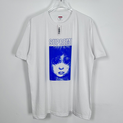 Supreme X Margaret keane  赤ちゃんの大きな目のキャラクターパターン半袖Tシャツ