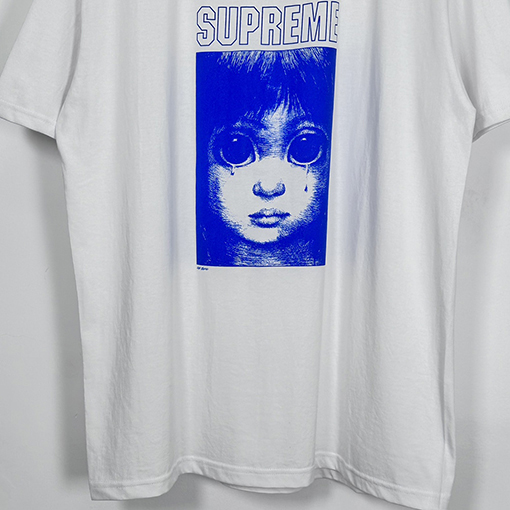 Supreme X Margaret keane  赤ちゃんの大きな目のキャラクターパターン半袖Tシャツ