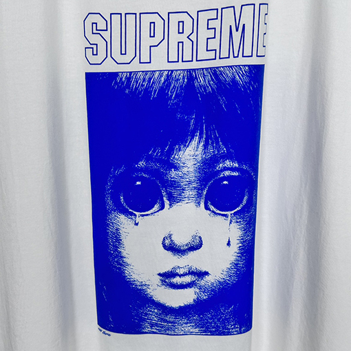 Supreme X Margaret keane  赤ちゃんの大きな目のキャラクターパターン半袖Tシャツ
