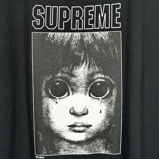 Supreme X Margaret keane  赤ちゃんの大きな目のキャラクターパターン半袖Tシャツ