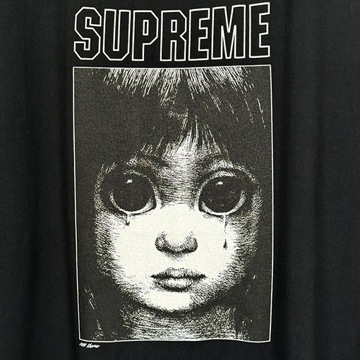 Supreme X Margaret keane  赤ちゃんの大きな目のキャラクターパターン半袖Tシャツ