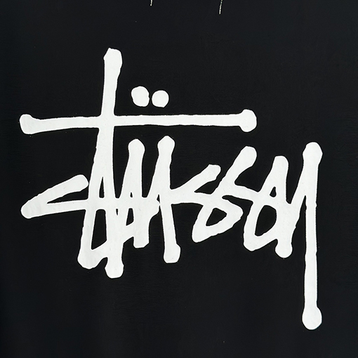 Stussy X Junya watanabe hooded vest  ロゴ穴あきフリンジパーカーベスト