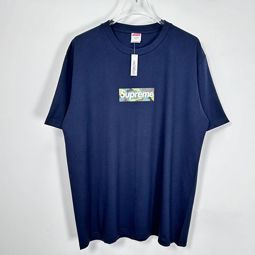 シュプリームスーパーコピー ロゴTシャツ迷彩柄半袖Tシャツ