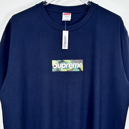 シュプリームスーパーコピー ロゴTシャツ迷彩柄半袖Tシャツ