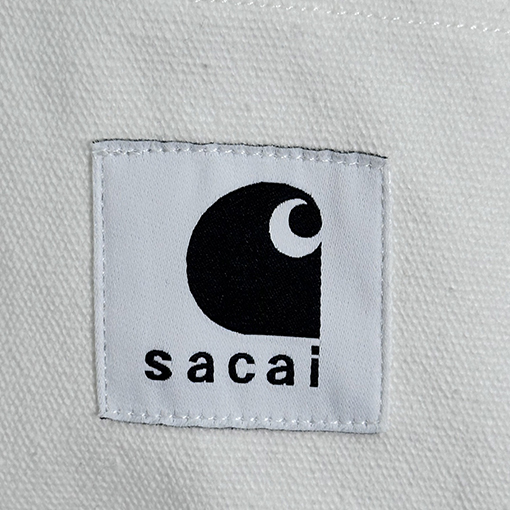 Sacai X Carhartt ポケットTシャツサイドジッパー半袖Tシャツ