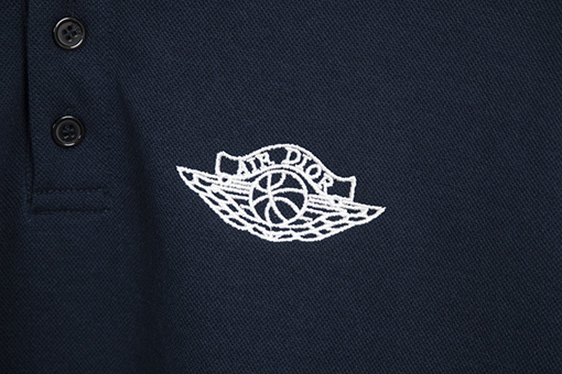 ディオール ファッションプリント刺繍ポロシャツ