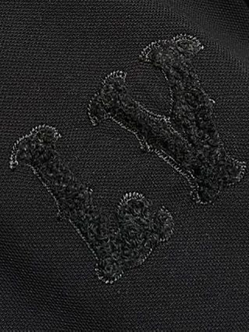 ルイヴィトン 文字刺繍ビーズコットンラペル半袖ポロシャツ