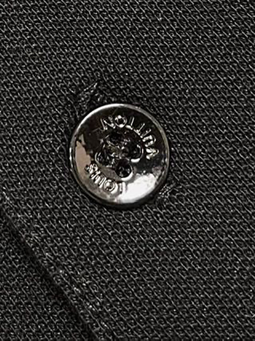 ルイヴィトン 文字刺繍ビーズコットンラペル半袖ポロシャツ