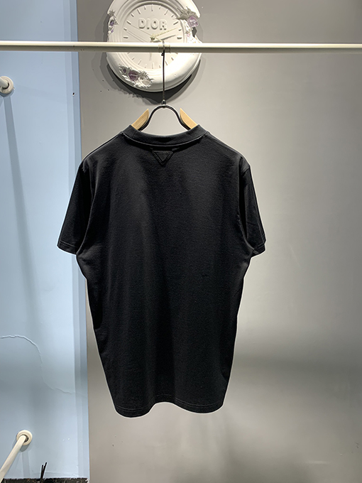 プラダ 新しいサヴォイノット刺繍半袖Tシャツ