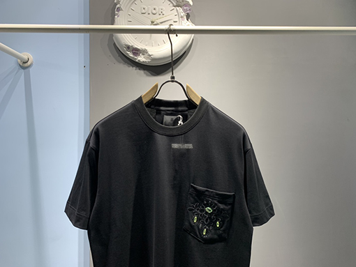 ジバンシイ 新しい宝石の花の刺繍半袖Tシャツ