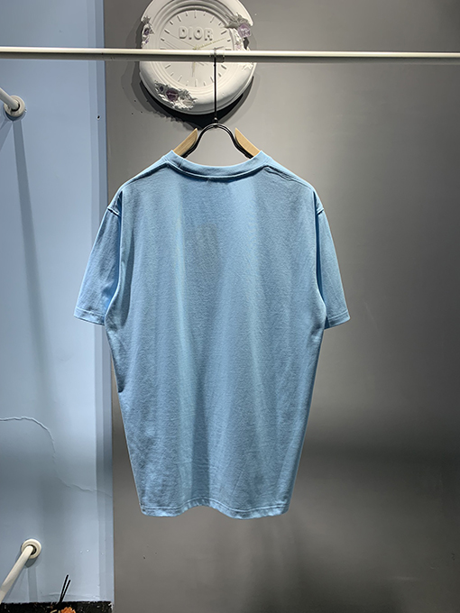 ディオールスーパーコピー 最新のクチュールロゴ刺繍半袖Tシャツ