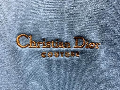 ディオールスーパーコピー 最新のクチュールロゴ刺繍半袖Tシャツ